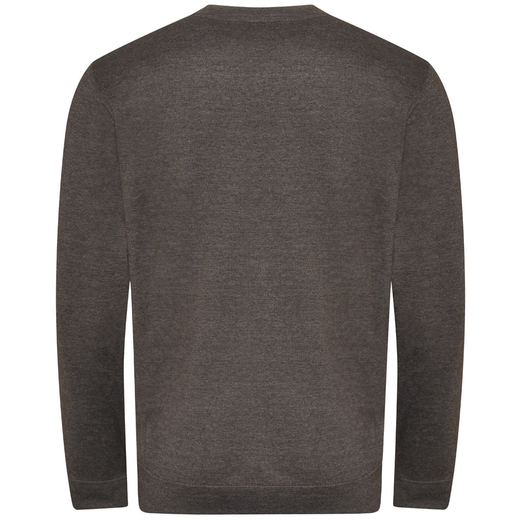 Charcoal - Back - Awdis Mens Organic Sweatshirt
