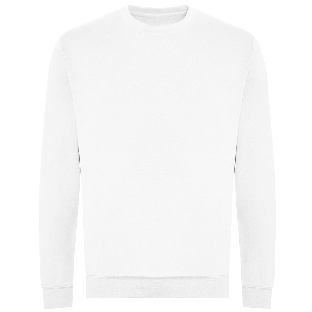 Arctic White - Front - Awdis Mens Organic Sweatshirt