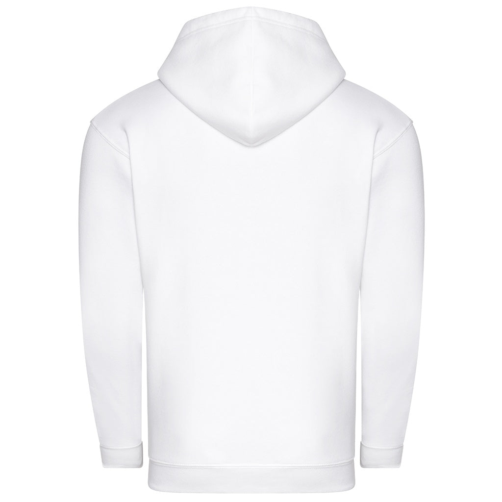Arctic White - Back - Awdis Mens Organic Full Zip Hoodie