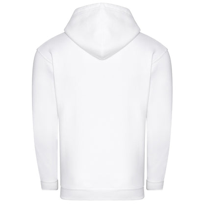 Arctic White - Back - Awdis Mens Organic Full Zip Hoodie