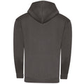 Charcoal - Back - Awdis Mens Organic Full Zip Hoodie