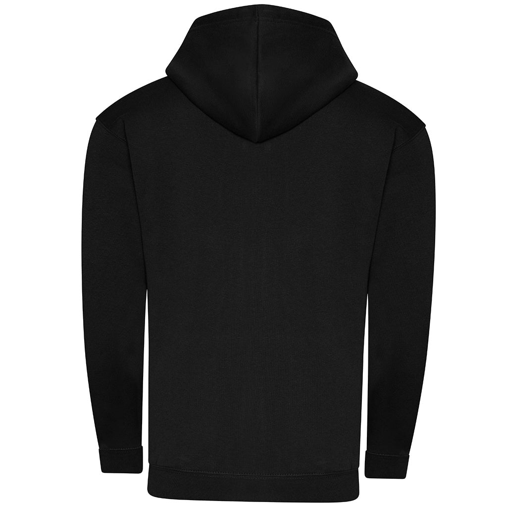 Deep Black - Back - Awdis Mens Organic Full Zip Hoodie