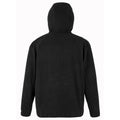 Black - Side - Result Genuine Recycled Mens Micro Hooded Fleece Jacket