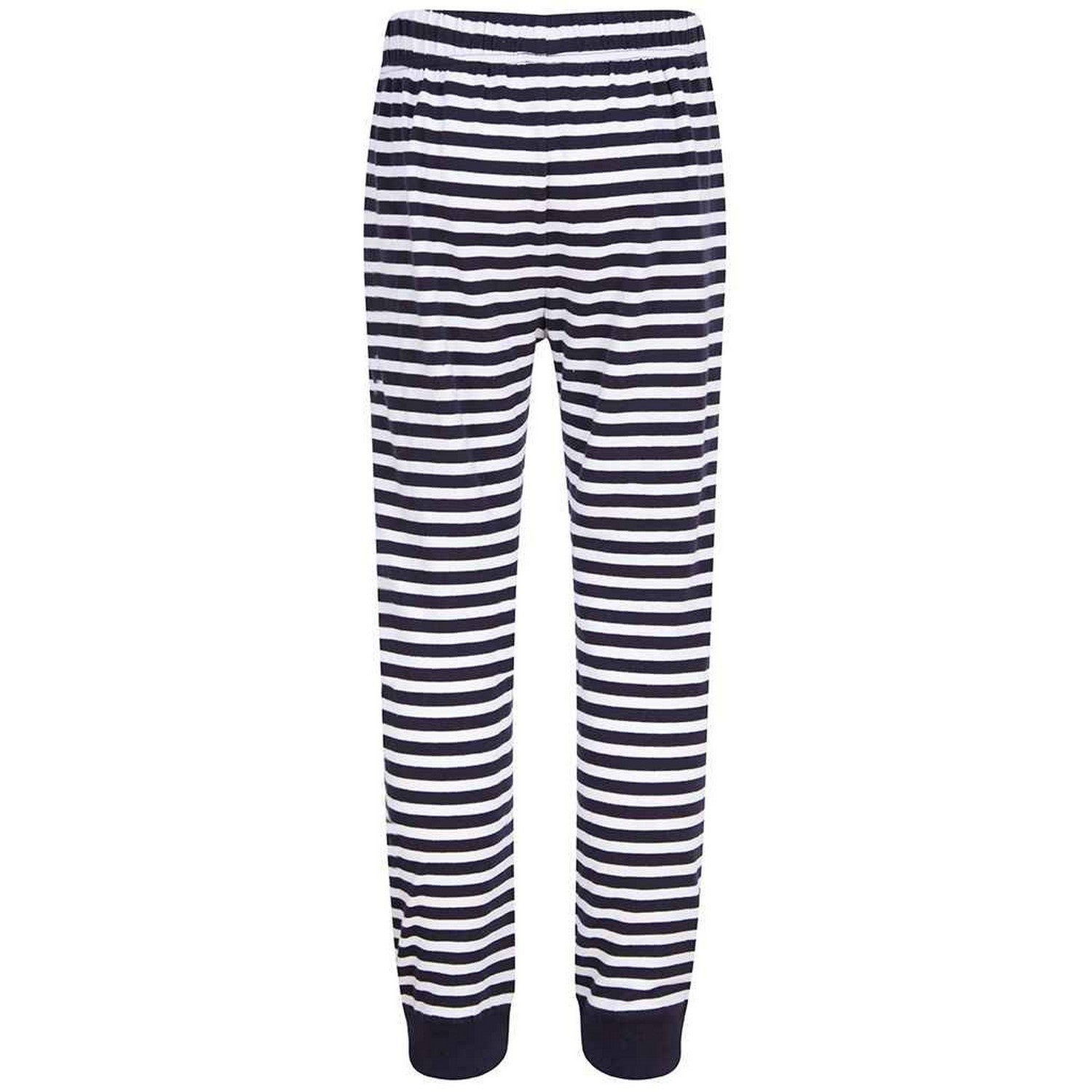 Navy-White Stripe - Back - SF Minni Childrens-Kids Lounge Pants