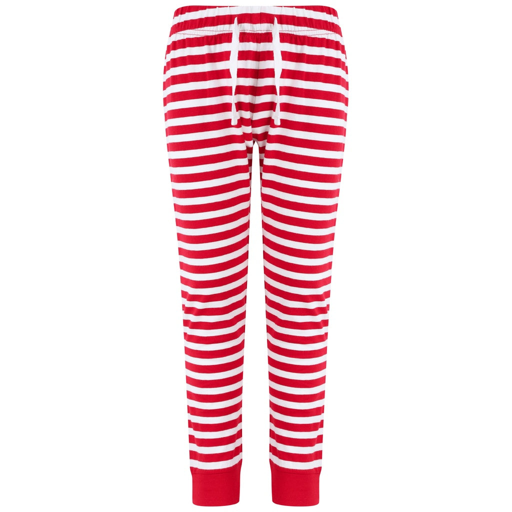 Red-White - Front - SF Minni Childrens-Kids Lounge Pants