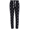 Navy-White - Front - SF Childrens-Kids Stars Lounge Pants