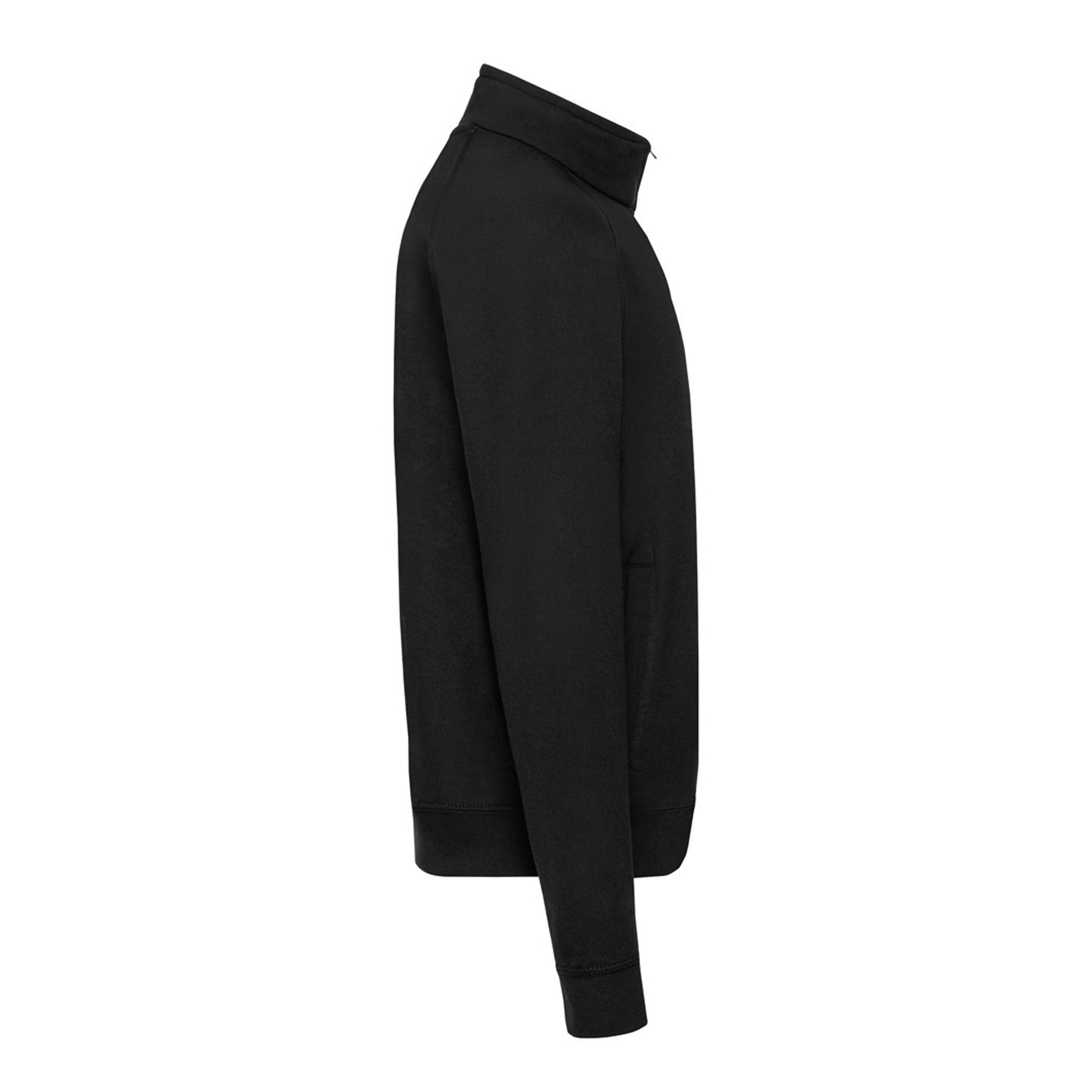 Black - Side - Fruit of the Loom Mens Classic Jacket