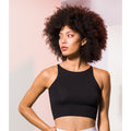 Black - Back - SF Womens-Ladies Cropped Crop Top