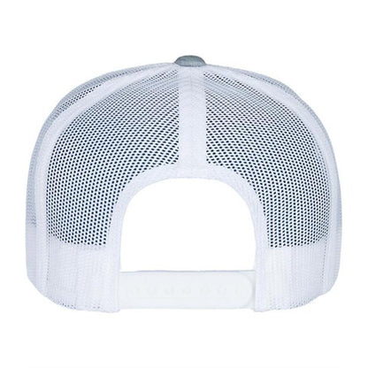 Grey-White Heather - Back - Flexfit Retro Two Tone Trucker Cap