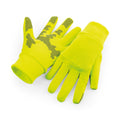 Fluorescent Yellow - Front - Beechfield Unisex Adult Sports Tech Softshell Gloves
