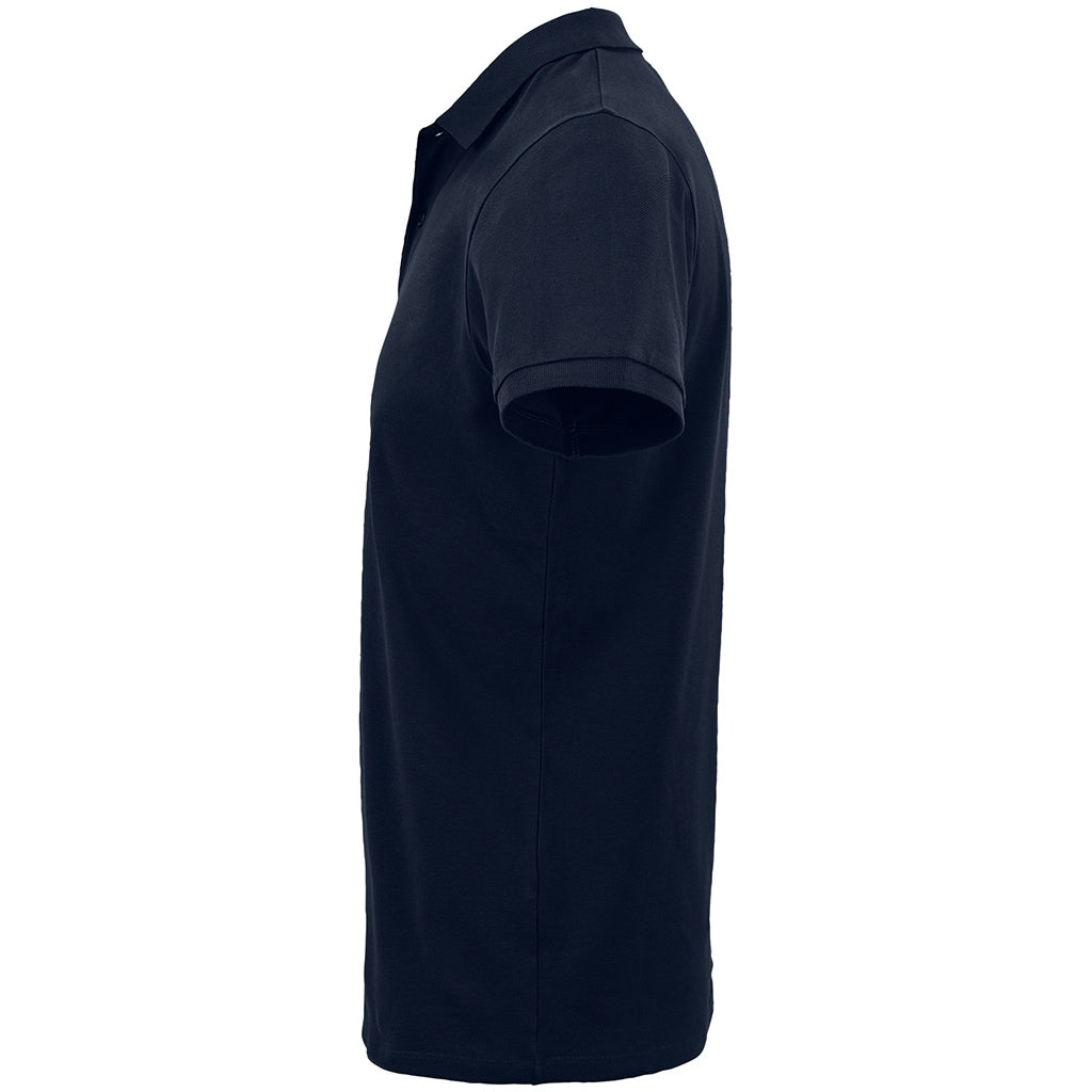French Navy - Side - SOLS Mens Planet Pique Organic Polo Shirt