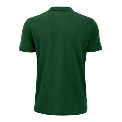 Frozen Green - Front - SOLS Mens Planet Pique Organic Polo Shirt