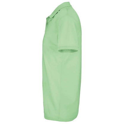 Frozen Green - Pack Shot - SOLS Mens Planet Pique Organic Polo Shirt
