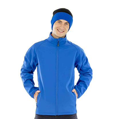 Royal Blue - Side - Result Genuine Recycled Mens Printable Soft Shell Jacket