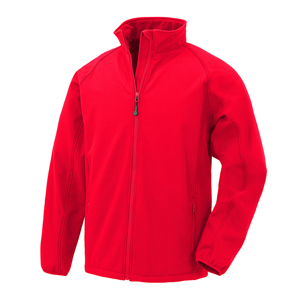 Red - Front - Result Genuine Recycled Mens Printable Soft Shell Jacket