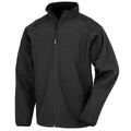 Black - Front - Result Genuine Recycled Mens Printable Soft Shell Jacket