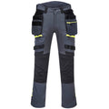 Gunmetal Grey - Front - Portwest Unisex Adult DX4 Detachable Holster Pocket Work Trousers