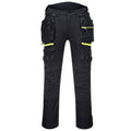 Black - Front - Portwest Unisex Adult DX4 Detachable Holster Pocket Work Trousers