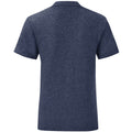 Heather Navy - Back - Fruit Of The Loom Mens Iconic T-Shirt (Pack Of 5)
