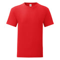 Red - Front - Fruit Of The Loom Mens Iconic T-Shirt (Pack Of 5)