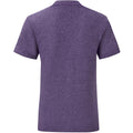Heather Purple - Back - Fruit Of The Loom Mens Iconic T-Shirt (Pack Of 5)