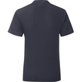 Deep Navy - Back - Fruit Of The Loom Mens Iconic T-Shirt (Pack Of 5)