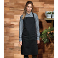 Black - Back - Premier Organic Fairtrade Certified Recycled Full Apron