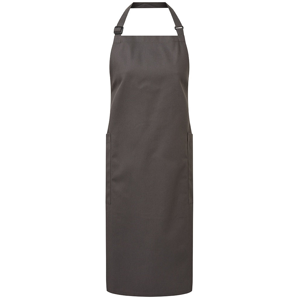 Dark Grey - Front - Premier Organic Fairtrade Certified Recycled Full Apron