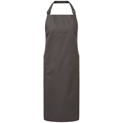 Dark Grey - Front - Premier Organic Fairtrade Certified Recycled Full Apron