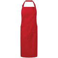 Red - Front - Premier Organic Fairtrade Certified Recycled Full Apron