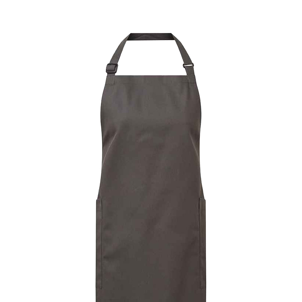 Dark Grey - Back - Premier Organic Fairtrade Certified Recycled Full Apron