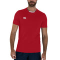 Red - Side - Canterbury Unisex Adult Club Dry T-Shirt