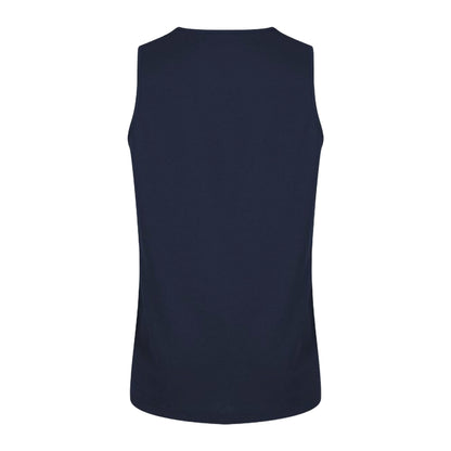 Navy - Back - Canterbury Mens Club Dry Tank Top