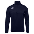 Navy - Front - Canterbury Mens Club Zip Neck Track Top