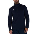 Navy - Side - Canterbury Mens Club Zip Neck Track Top