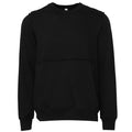 Black - Front - Bella + Canvas Unisex Adult Raw Seam Sweatshirt