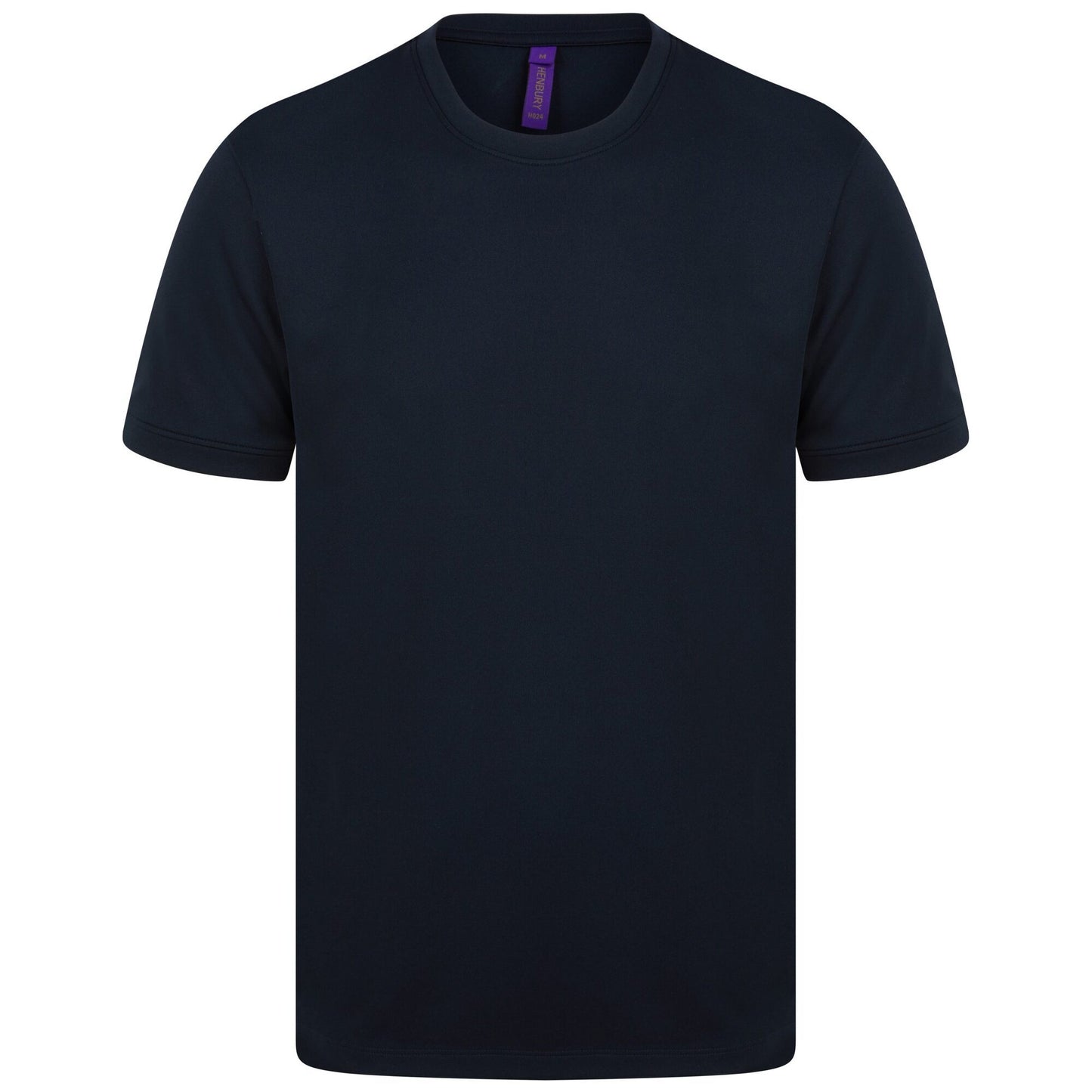 Navy - Front - Henbury Mens HiCool Performance T-Shirt