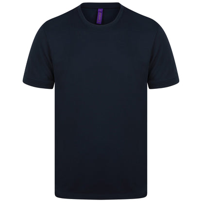 Navy - Front - Henbury Mens HiCool Performance T-Shirt