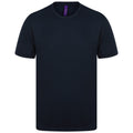 Navy - Front - Henbury Mens HiCool Performance T-Shirt