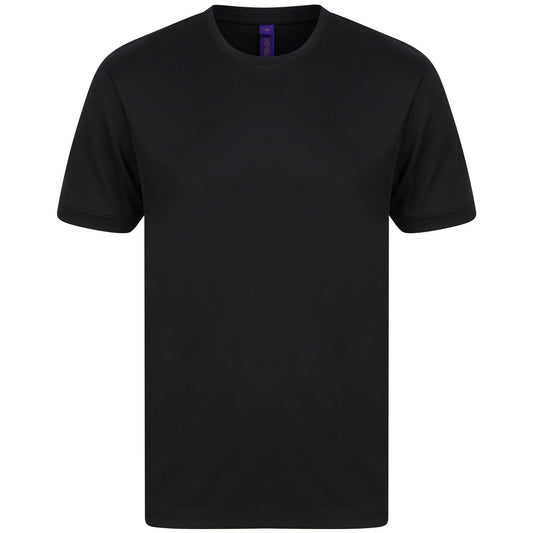 Black - Front - Henbury Mens HiCool Performance T-Shirt