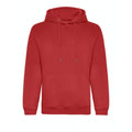 Fire Red - Front - Awdis Mens Organic Hoodie