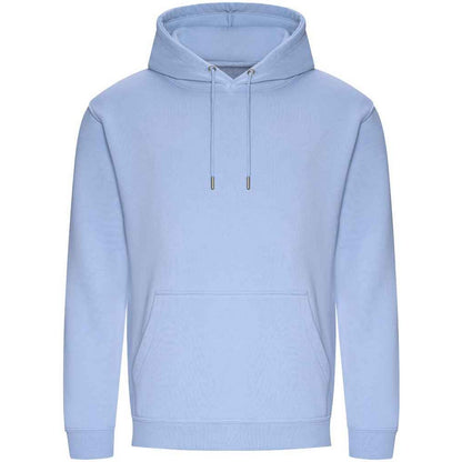 Sky Blue - Front - Awdis Mens Organic Hoodie