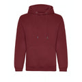 Burgundy - Front - Awdis Mens Organic Hoodie