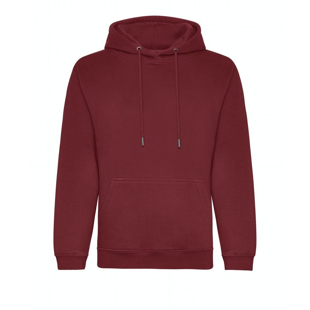 Burgundy - Front - Awdis Mens Organic Hoodie