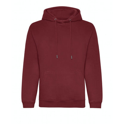 Burgundy - Front - Awdis Mens Organic Hoodie
