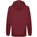 Burgundy - Back - Awdis Mens Organic Hoodie