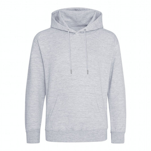 Grey Heather - Front - Awdis Mens Organic Hoodie