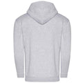 Grey Heather - Back - Awdis Mens Organic Hoodie