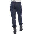 Dark Navy - Side - Portwest Mens Stretch Slim Cargo Trousers