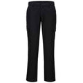 Black - Front - Portwest Mens Stretch Slim Cargo Trousers